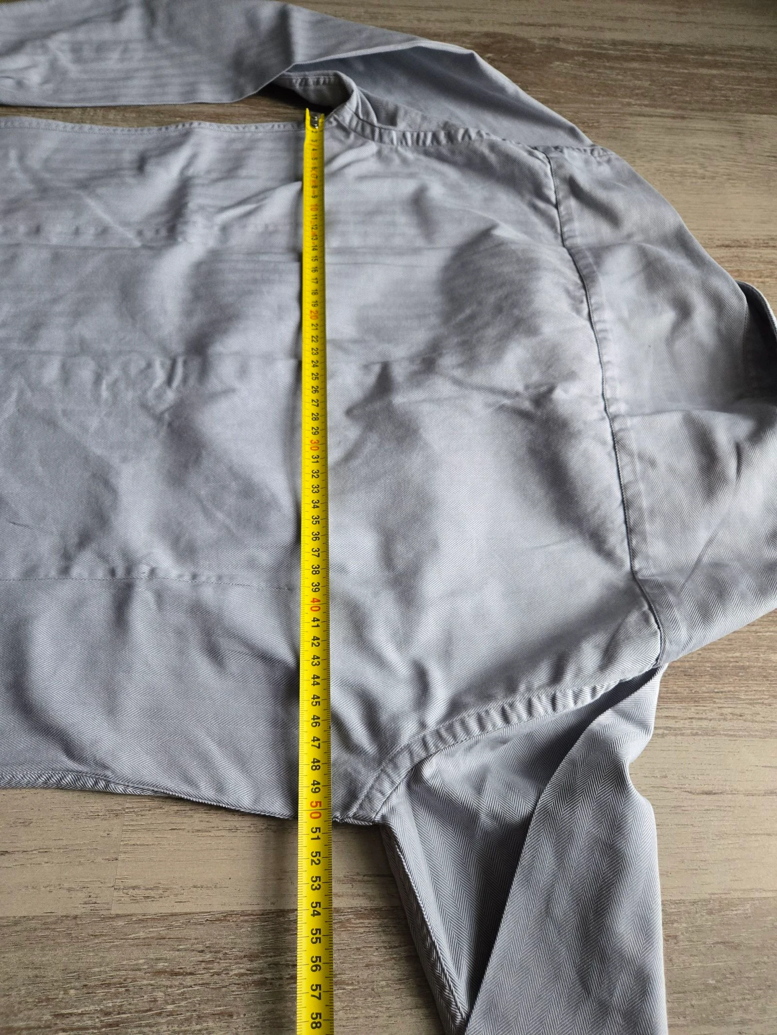 Camisa cinza com motivos chevron Café Coton tamanho M – photo 6